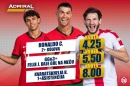 AdmiralBet specijal - Ronaldo 2+ za 4,25, Hviča asistent za kvotu 8,00?